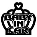 セーフティー「ベビーインカー」クラウンハート形