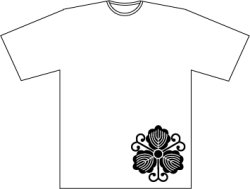 画像1: 家紋TシャツCタイプ