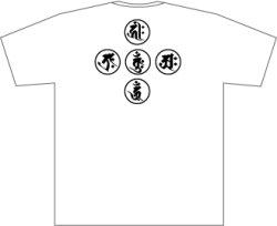 画像1: 梵字Ｔシャツ　とタイプ（金剛界五仏）