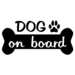 画像1: 「DOG ON BOARD」ステッカーＢタイプ