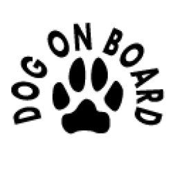 画像1: 「DOG ON BOARD」ステッカーDタイプ