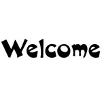 画像: カット文字　定型文「welcome」