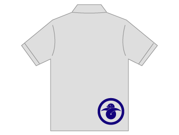 画像1: 家紋 ポロシャツ Lタイプ
