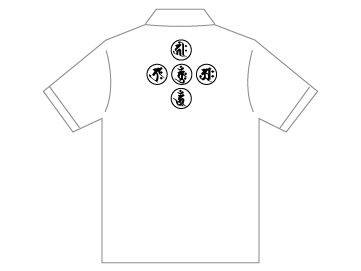 画像1: 梵字ポロシャツ　とタイプ（金剛界五仏）
