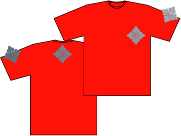 画像1: 家紋TシャツMタイプ