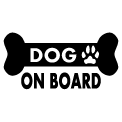 画像1: 「DOG ON BOARD」ステッカーA タイプ