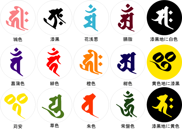 画像: 梵字ストラップ（逆さ干支）　Bタイプ